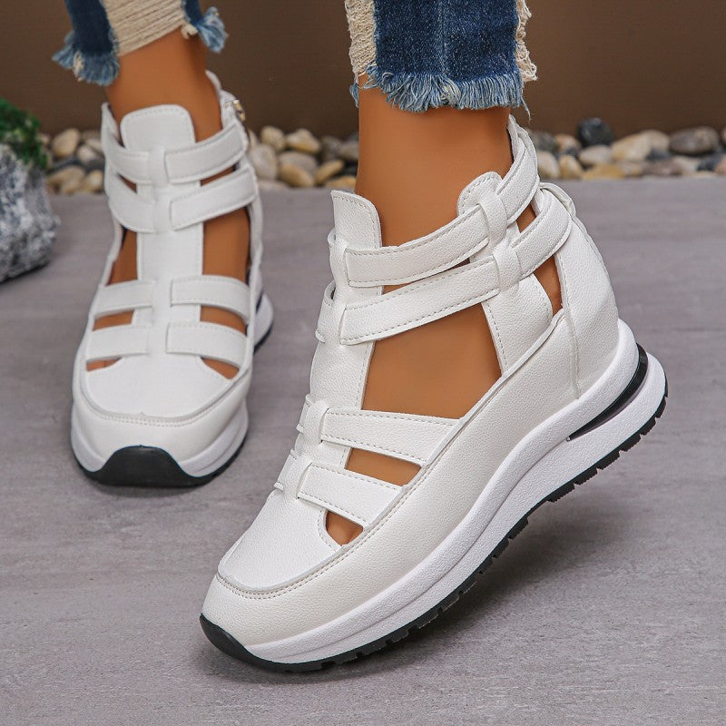 🔥Meilleurs prix pour l'été🔥Sandales compensées confortables et légères avec fermeture éclair latérale