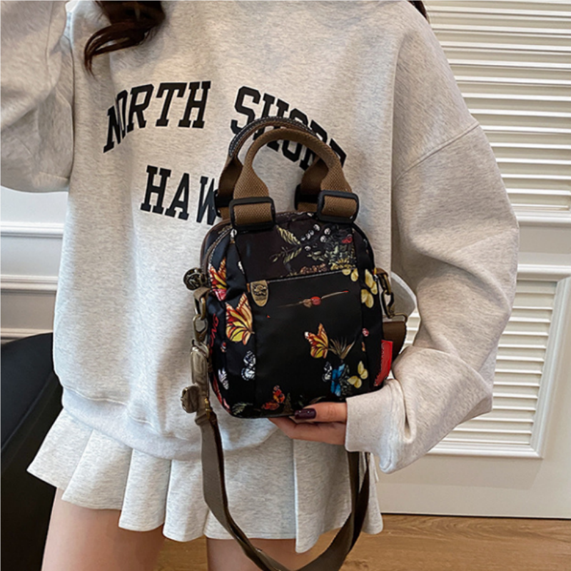 Sac à bandoulière multicouche imprimé mode pour femme