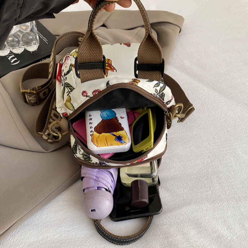 Sac à bandoulière multicouche imprimé mode pour femme