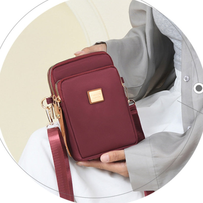 Sac à bandoulière élégant à trois couches