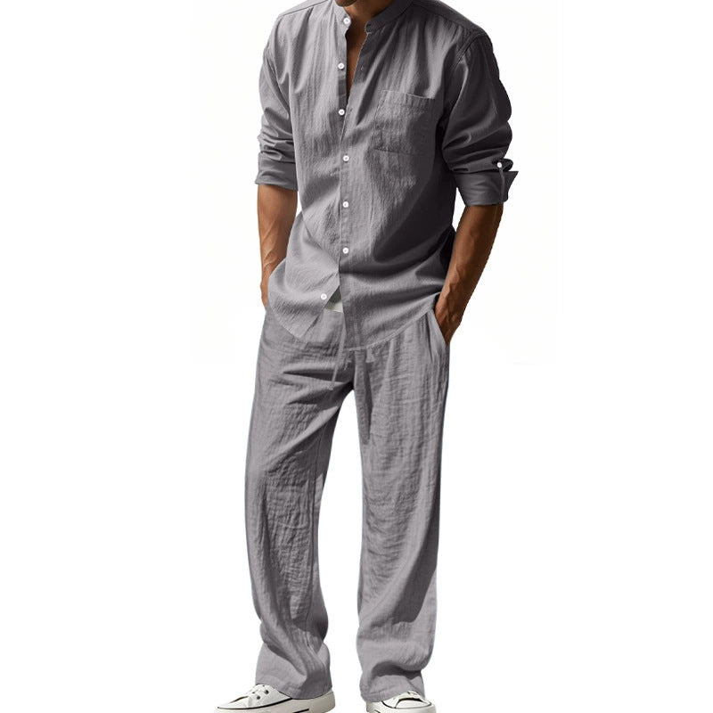 Ensemble chemise et pantalon respirant pour hommes