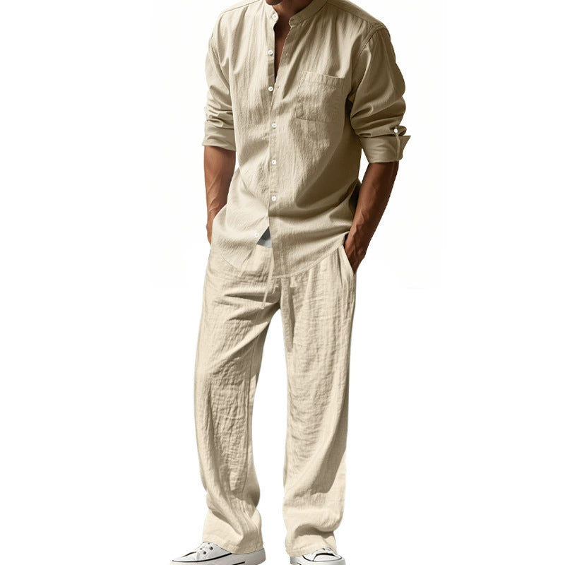 Ensemble chemise et pantalon respirant pour hommes