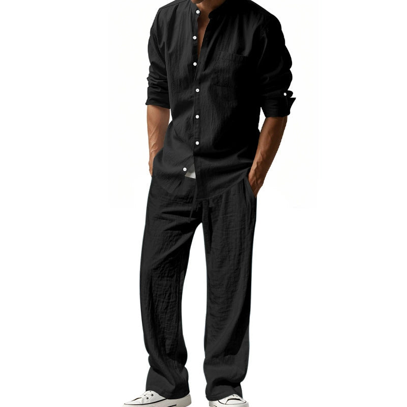 Ensemble chemise et pantalon respirant pour hommes