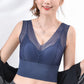 【💖1+1 gratuit】T-shirt en dentelle sans coutures, respirant, avec décolleté plongeant👙