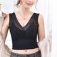 【💖1+1 gratuit】T-shirt en dentelle sans coutures, respirant, avec décolleté plongeant👙