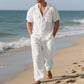 Ensemble 2 pièces chemise boutonnée et pantalon pour hommes