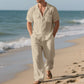 Ensemble 2 pièces chemise boutonnée et pantalon pour hommes