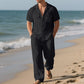 Ensemble 2 pièces chemise boutonnée et pantalon pour hommes