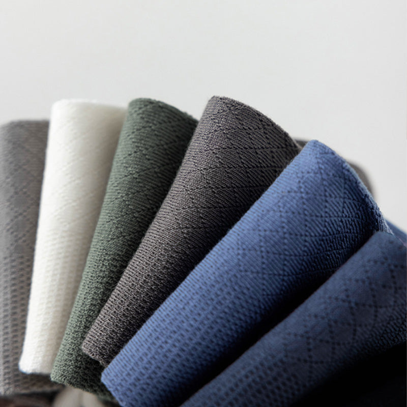 Chaussettes respirantes en maille unie pour hommes