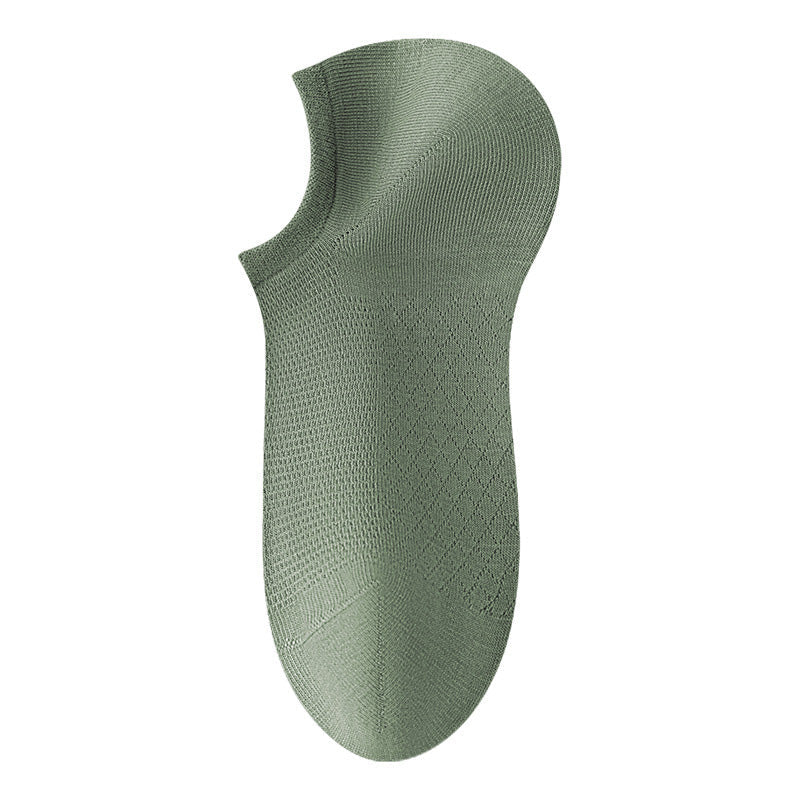Chaussettes respirantes en maille unie pour hommes