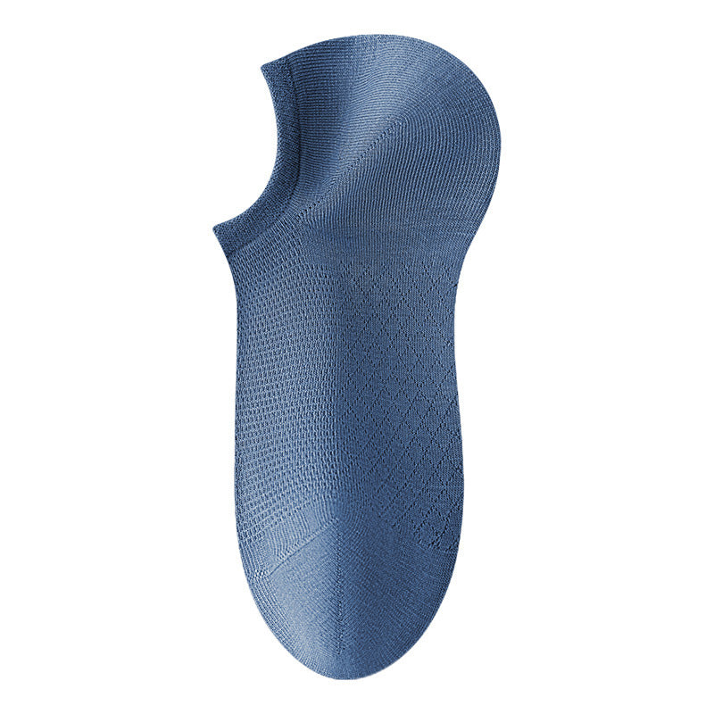 Chaussettes respirantes en maille unie pour hommes