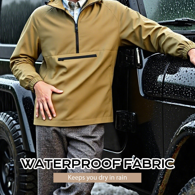 Veste d'extérieur imperméable et coupe-vent pour homme