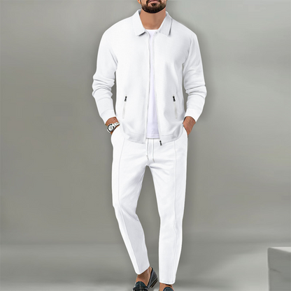 Élégant ensemble 2 pièces composé d'une veste et d'un pantalon de jogging pour homme