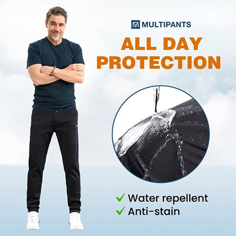 👖 64% DE RÉDUCTION MAINTENANT ! 🏆 Pantalon Cargo MultiPants - 6 Poches & Élastique, Idéal pour Outdoor et Quotidien 👖✨