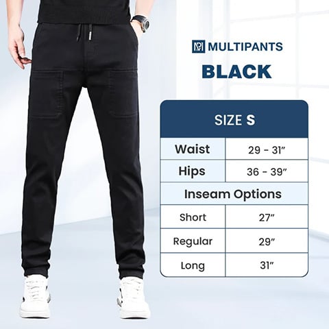 👖 64% DE RÉDUCTION MAINTENANT ! 🏆 Pantalon Cargo MultiPants - 6 Poches & Élastique, Idéal pour Outdoor et Quotidien 👖✨