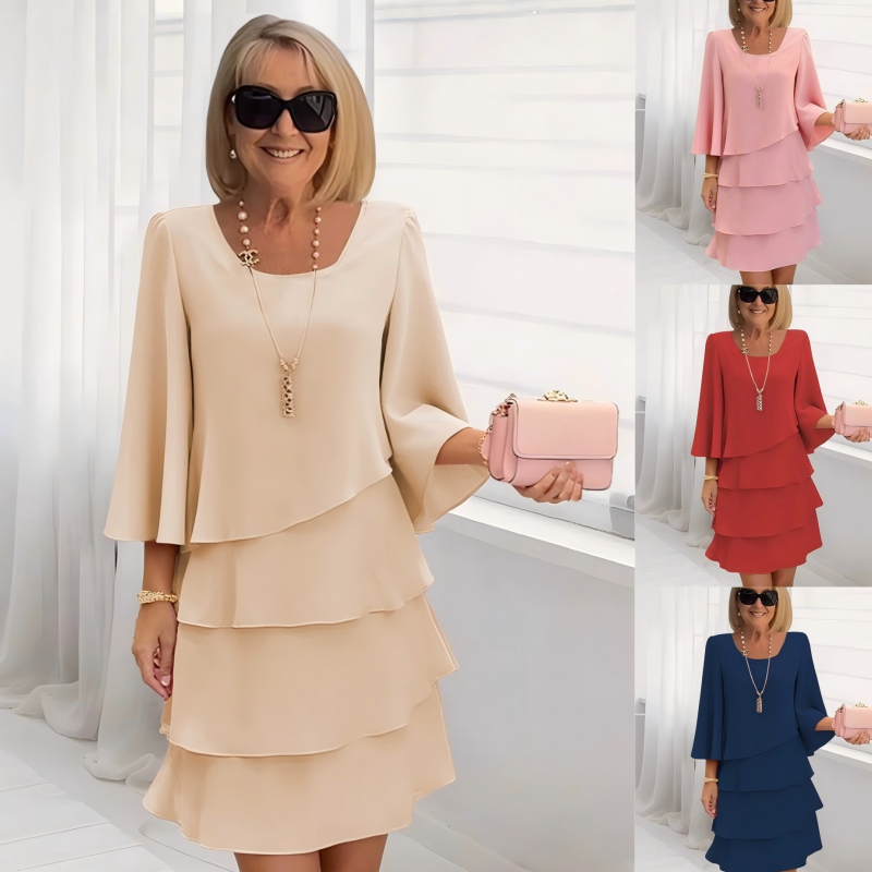 🔥Quantité limitée disponible 50 % DE RÉDUCTION🔥Robe amincissante en mousseline pour femmes