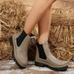 🍂Bottines à talons bas élastiques unies pour femmes