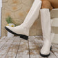 Réductions exceptionnelles💥Bottes chics mi-mollet pour femmes avec revers latéral