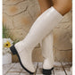 Réductions exceptionnelles💥Bottes chics mi-mollet pour femmes avec revers latéral