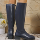 Réductions exceptionnelles💥Bottes chics mi-mollet pour femmes avec revers latéral