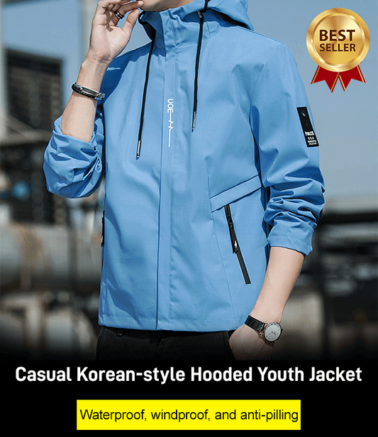 Veste à capuche décontractée de style coréen