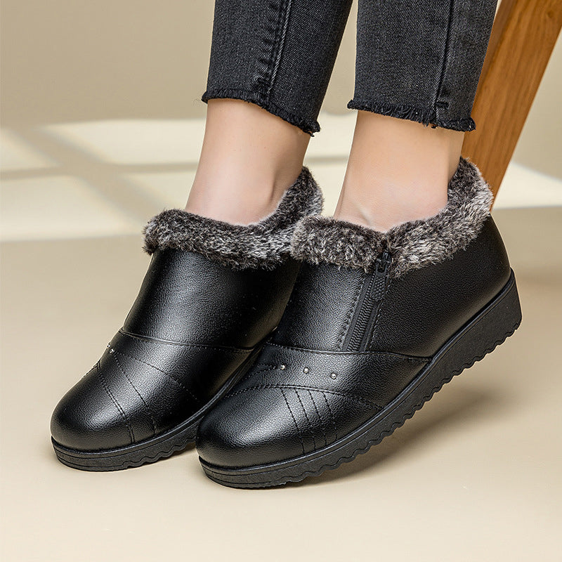 Bottines chaudes épaisses pour femmes