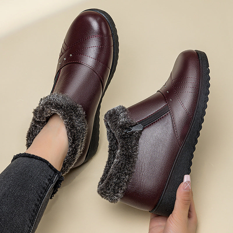 Bottines chaudes épaisses pour femmes