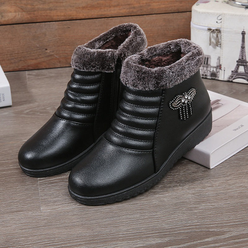 Bottines chaudes épaisses pour femmes