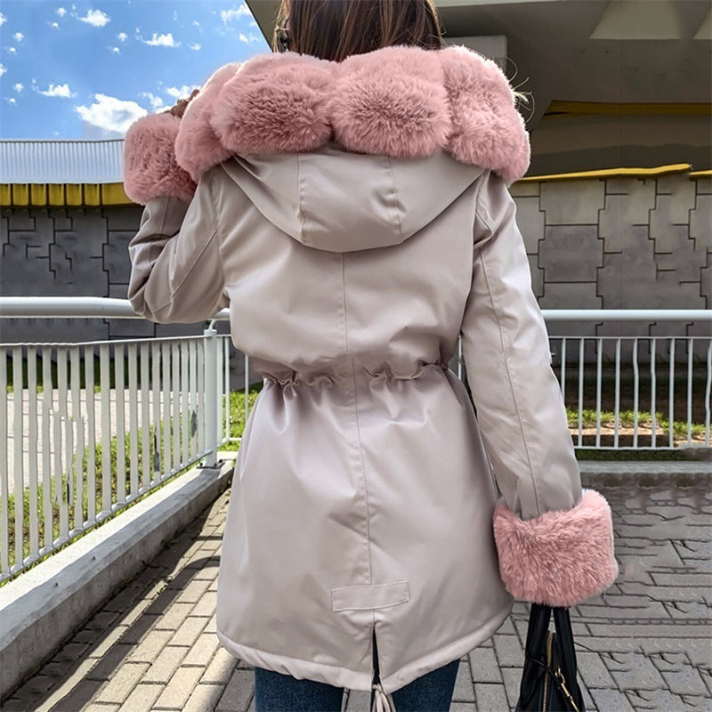 ✨ Nouvelle Doudoune Parka Femme • Col Fourrure Amovible ✨Luxe tactile, style renouvelable 🎀