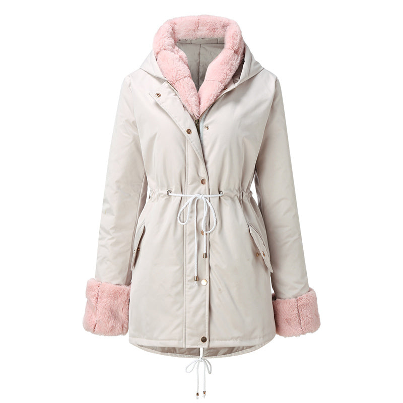 ✨ Nouvelle Doudoune Parka Femme • Col Fourrure Amovible ✨Luxe tactile, style renouvelable 🎀