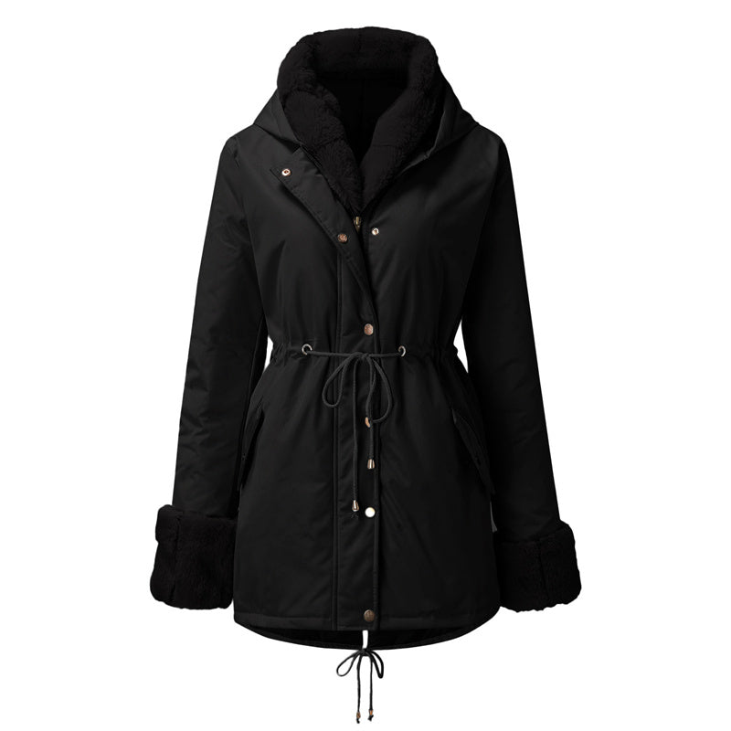 ✨ Nouvelle Doudoune Parka Femme • Col Fourrure Amovible ✨Luxe tactile, style renouvelable 🎀