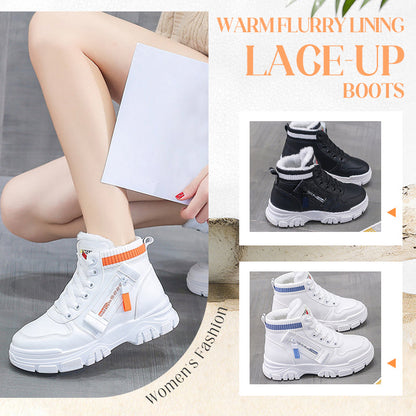 Bottes à lacets pour femmes avec doublure chaude Flurry