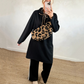 Robe oversize à manches longues et capuche pour femmes, avec poches