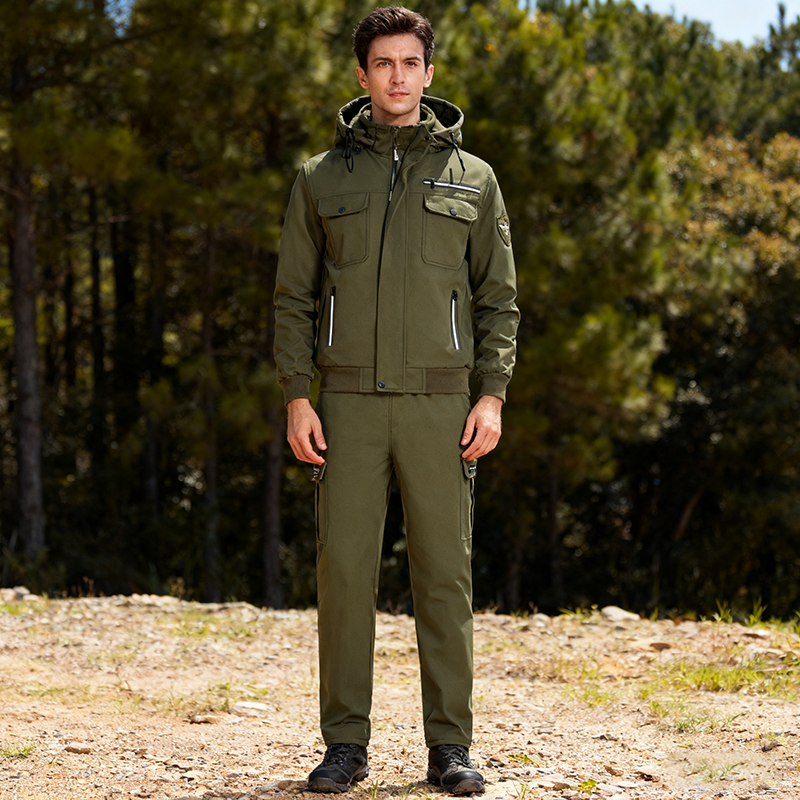 Ensemble veste et pantalon isolants et coupe-vent pour homme
