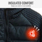 Veste coupe-vent rembourrée à capuche pour homme