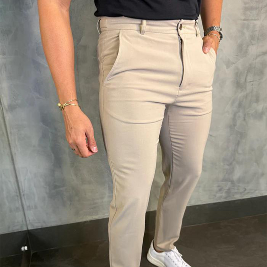 Pantalon slim stretch décontracté pour homme