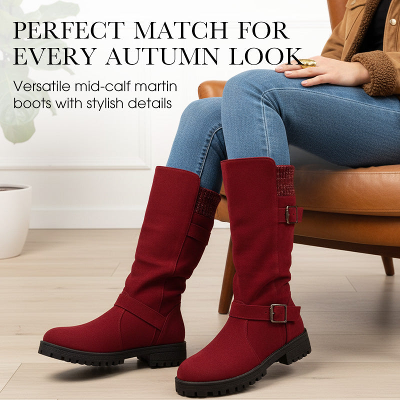 Chaussures en daim Chica pour femmes – Rehaussez votre style automnal avec une mode européenne et américaine, un design souple et respirant