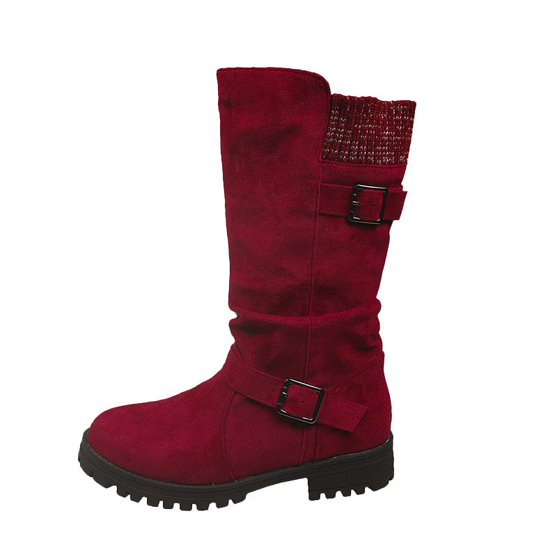 Chaussures en daim Chica pour femmes – Rehaussez votre style automnal avec une mode européenne et américaine, un design souple et respirant