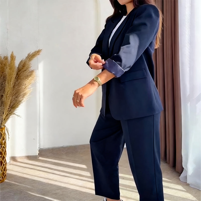 🛒 60% DE RÉDUCTION ! 👗 Ensemble 2 Pièces Femme – Blazer et Pantalon Classiques, Tissu Premium & Coupe Élégante ✨🧥
