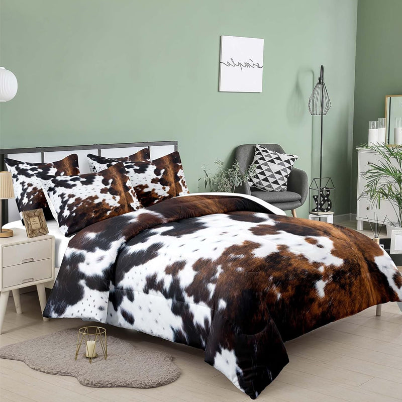 🔥Ensemble housse de couette imprimé vache