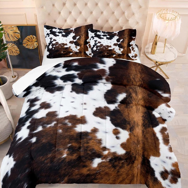 🔥Ensemble housse de couette imprimé vache