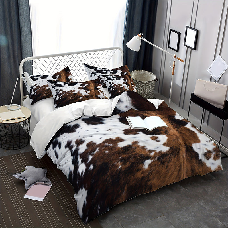 🔥Ensemble housse de couette imprimé vache