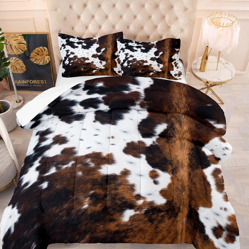 🔥Ensemble housse de couette imprimé vache