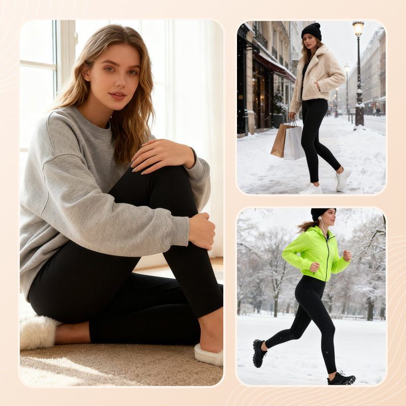 Leggings chauds slim fit haute élasticité pour femmes