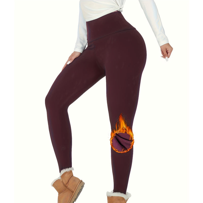 Leggings chauds slim fit haute élasticité pour femmes