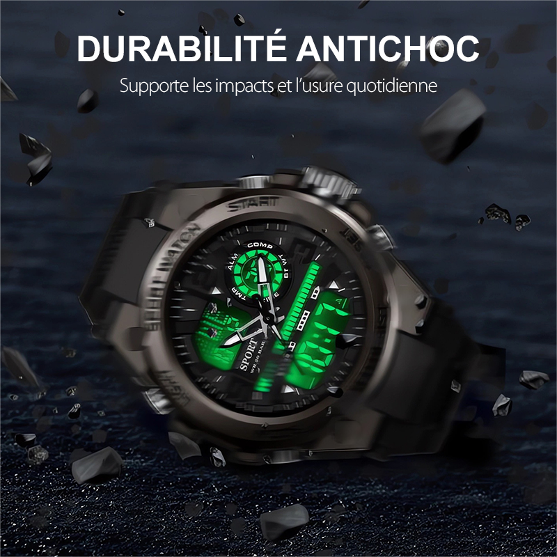 🎅Saldi natalizi - 50% di sconto🌲⌚Orologio sportivo impermeabile da uomo con display luminoso