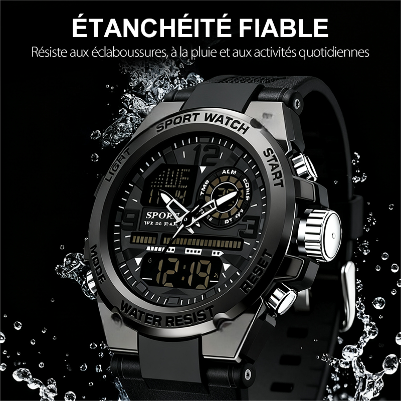 🎅Saldi natalizi - 50% di sconto🌲⌚Orologio sportivo impermeabile da uomo con display luminoso