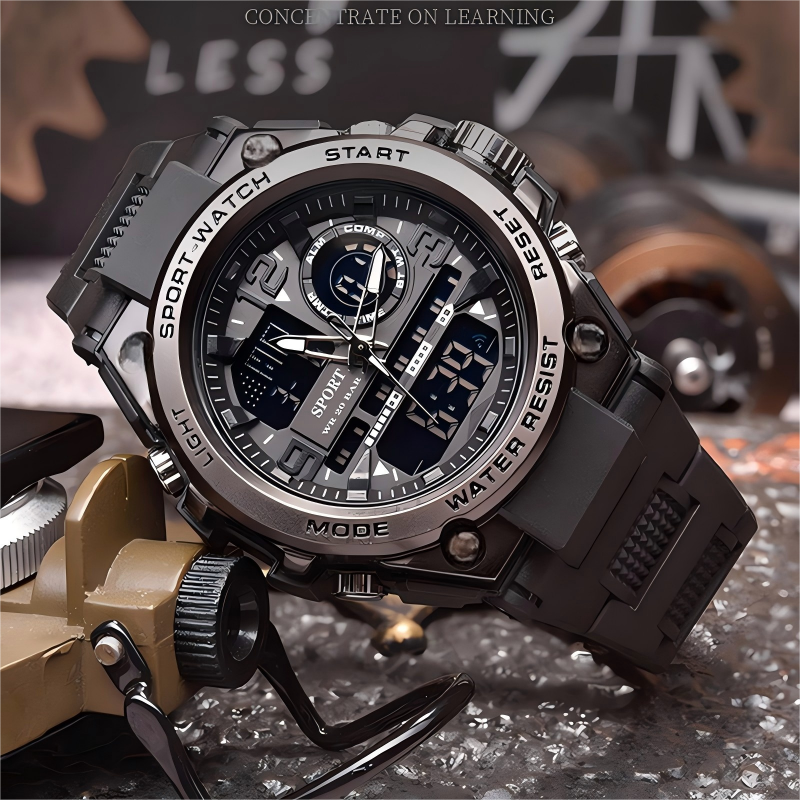 🎅Saldi natalizi - 50% di sconto🌲⌚Orologio sportivo impermeabile da uomo con display luminoso