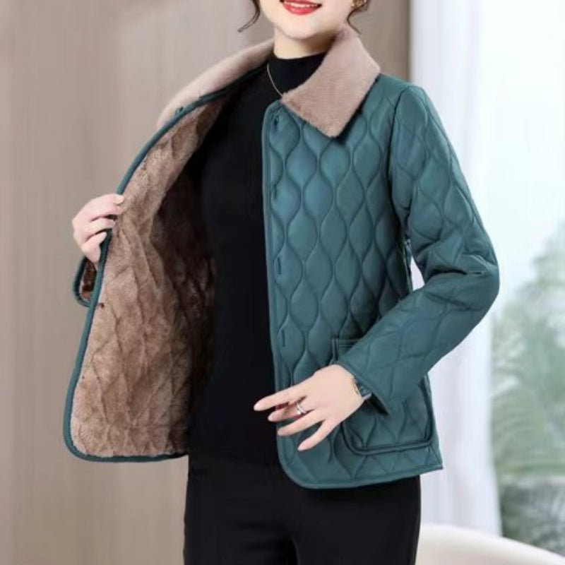 Manteau court matelassé élégant pour femme