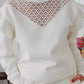 Women's Chic Lace Casual Sweatshirt